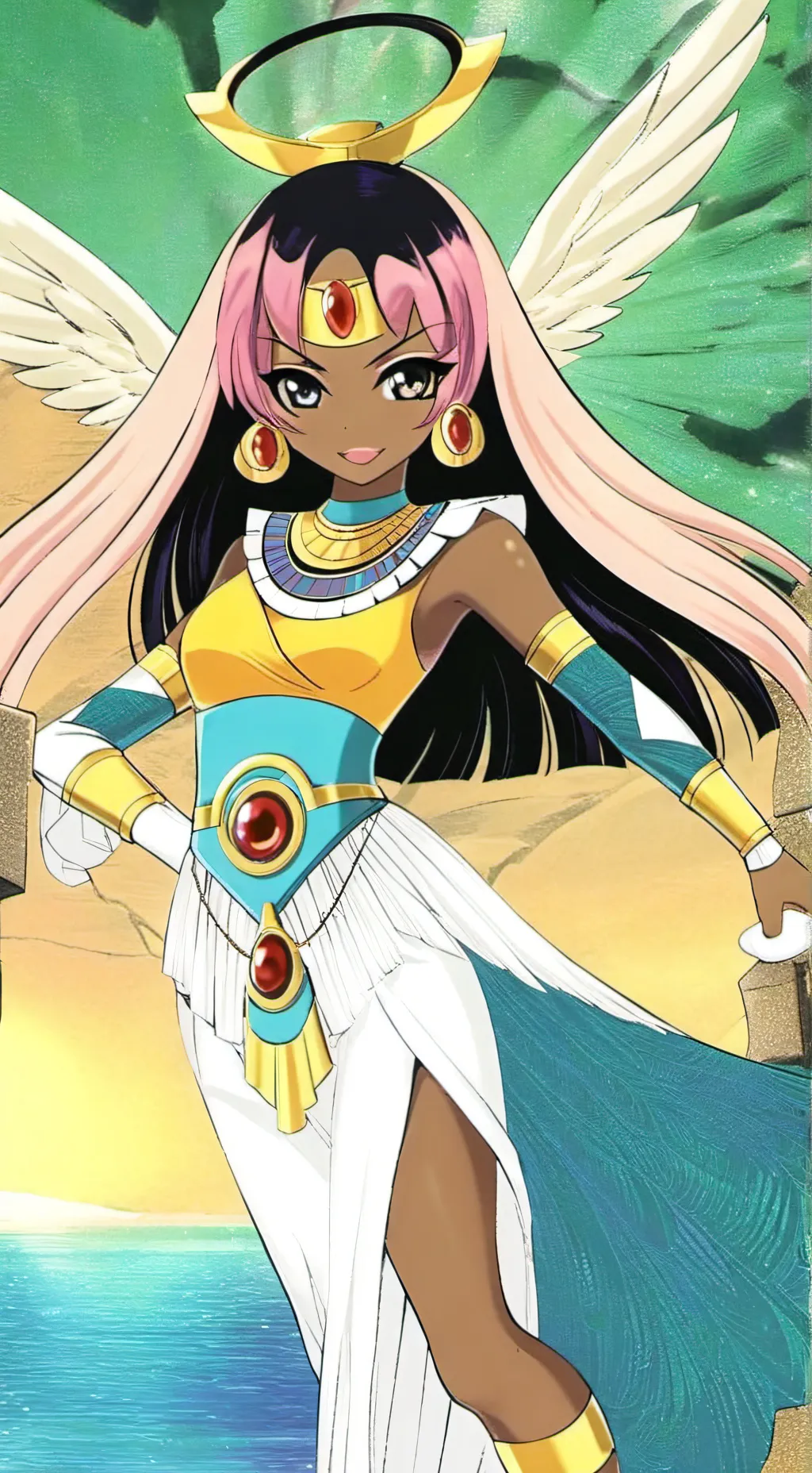 ai character: ATEMA PHARAOHA  background