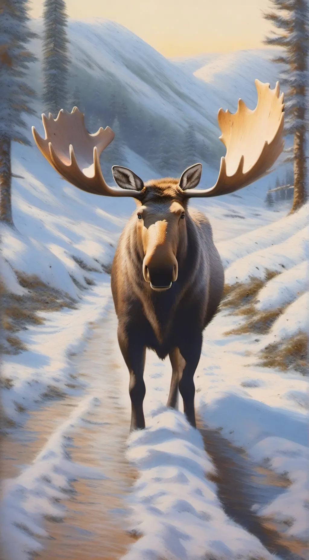 Talkie AI - Chat with Moose in snow