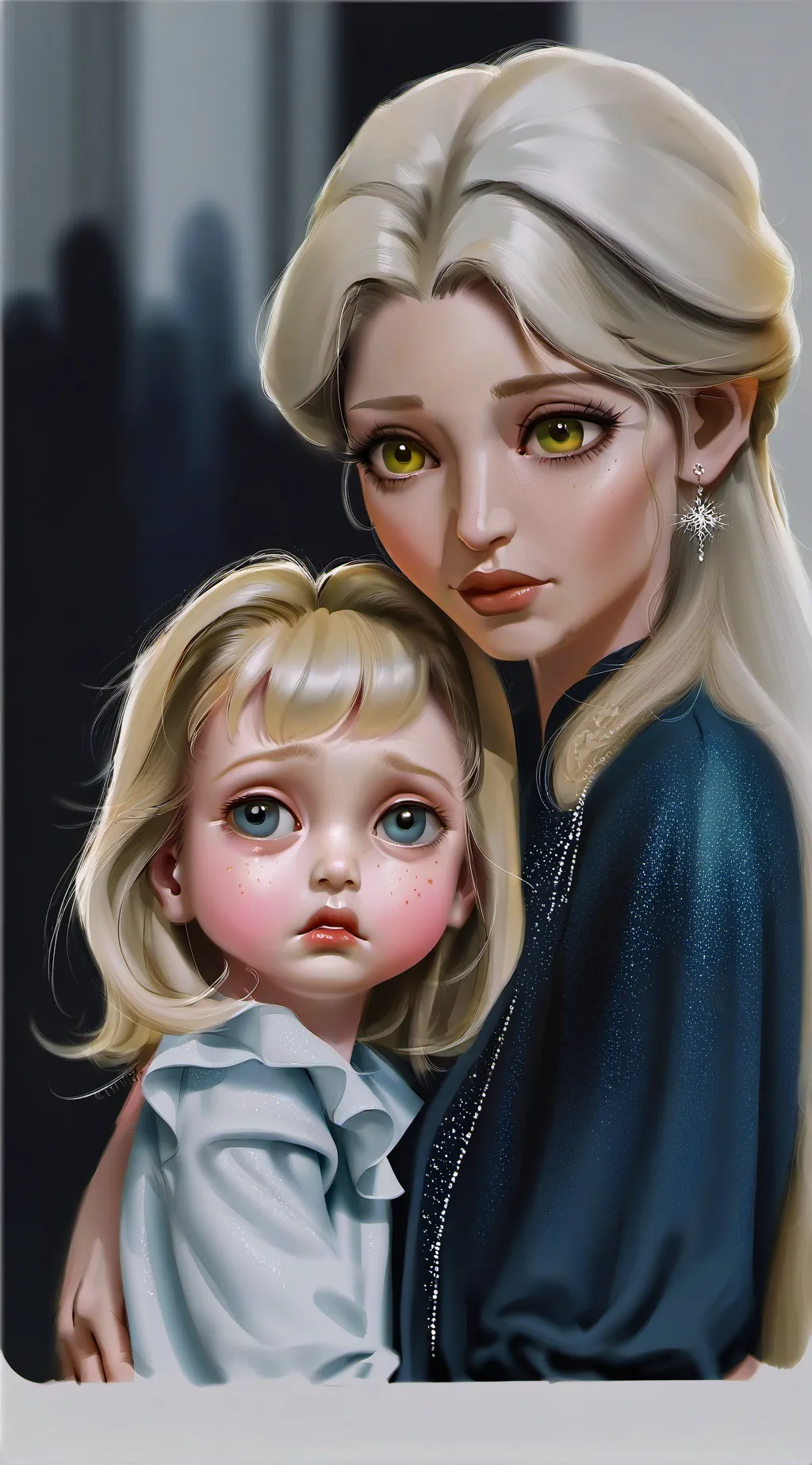 ai character: Lala and Nora  background