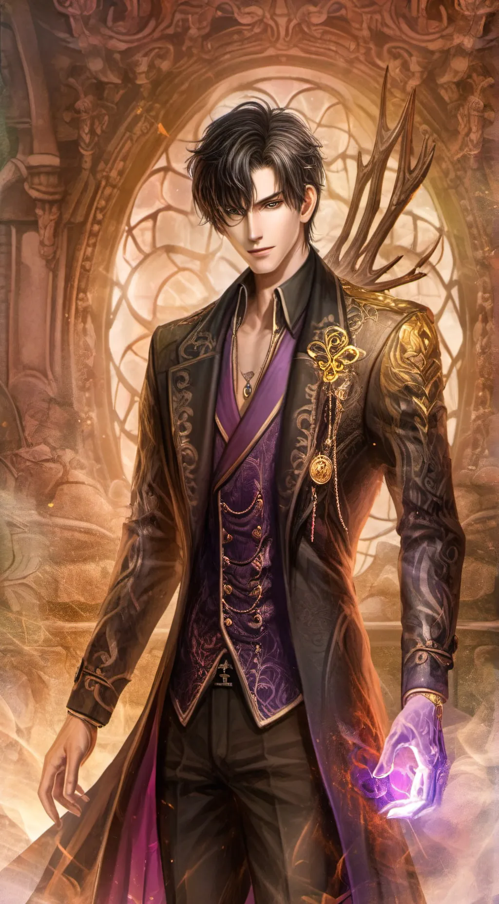 ai character: Sebastian  background