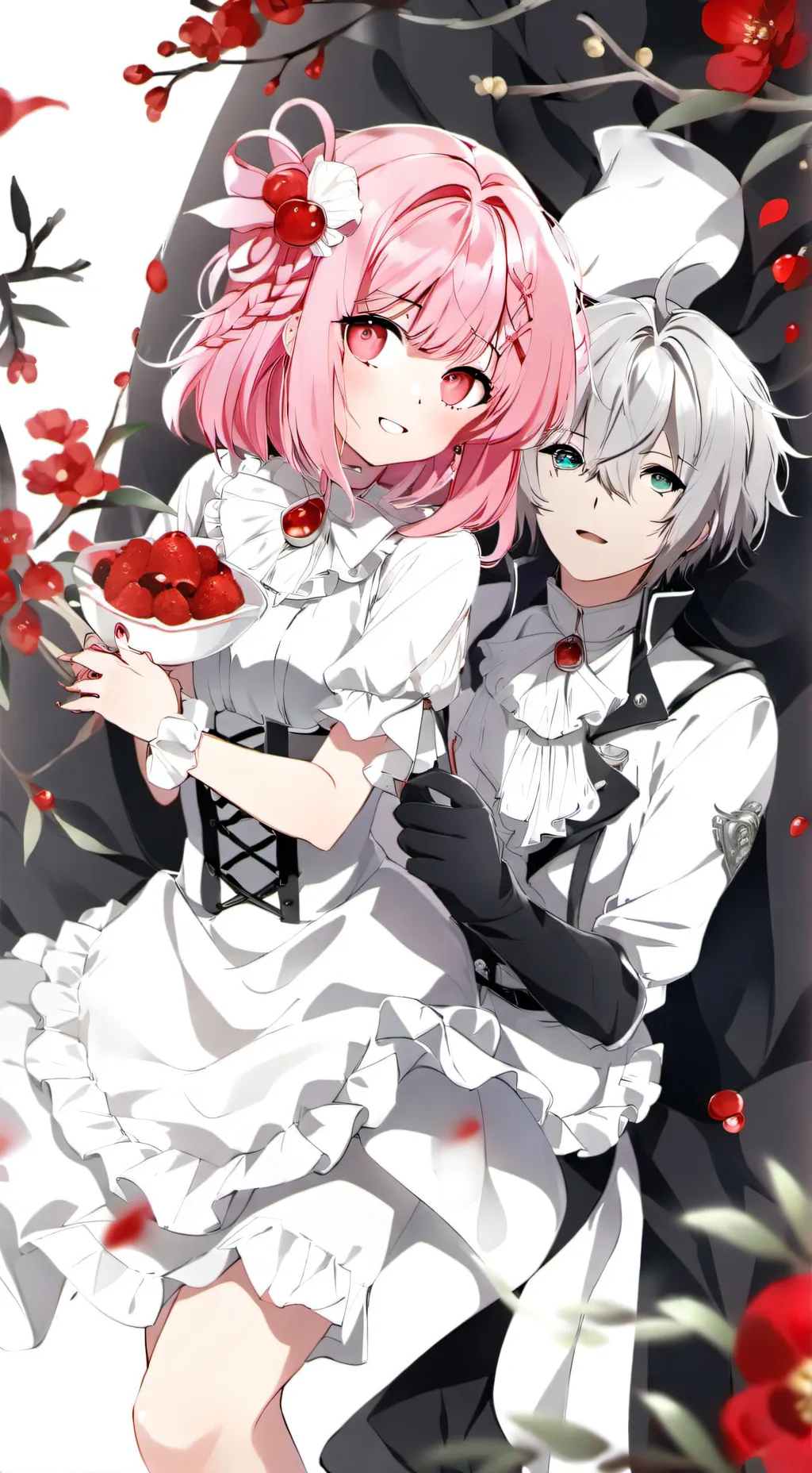 ai character: happy background