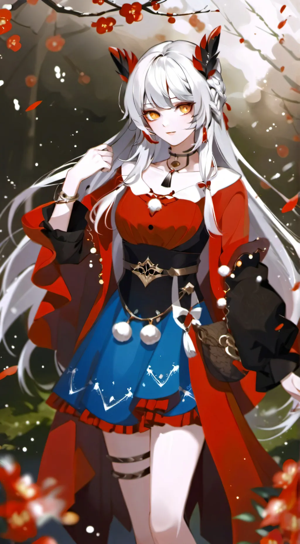 ai character: Aurora background