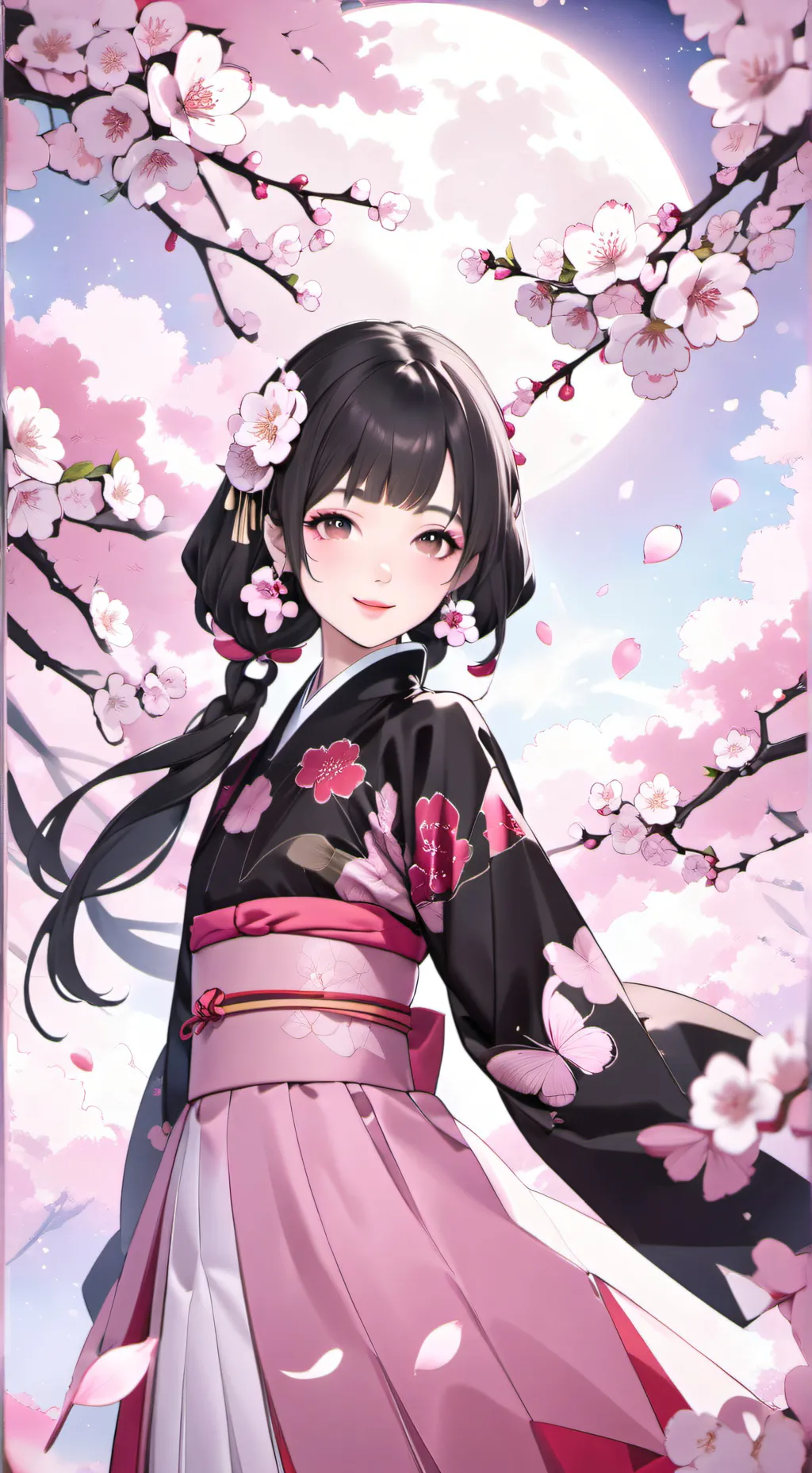 ai character: Sakura background