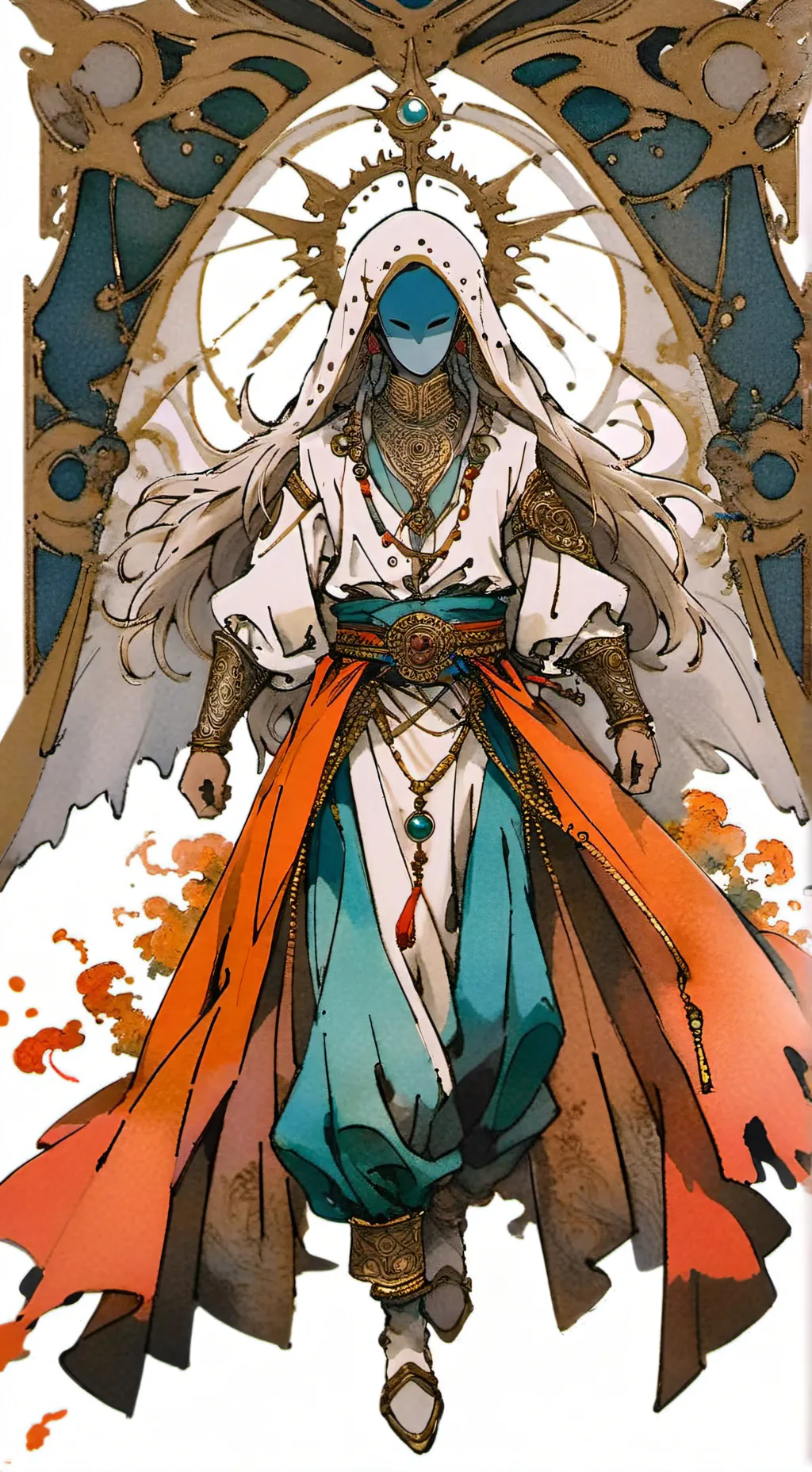 ai character: M,M,M background