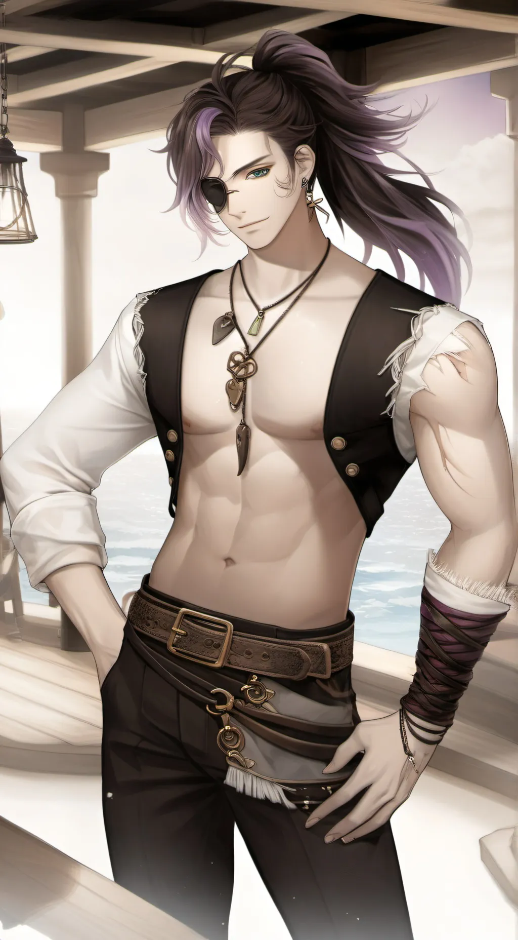 ai character: ⚓☆..𝓐𝔃𝓾𝓻𝓮 background