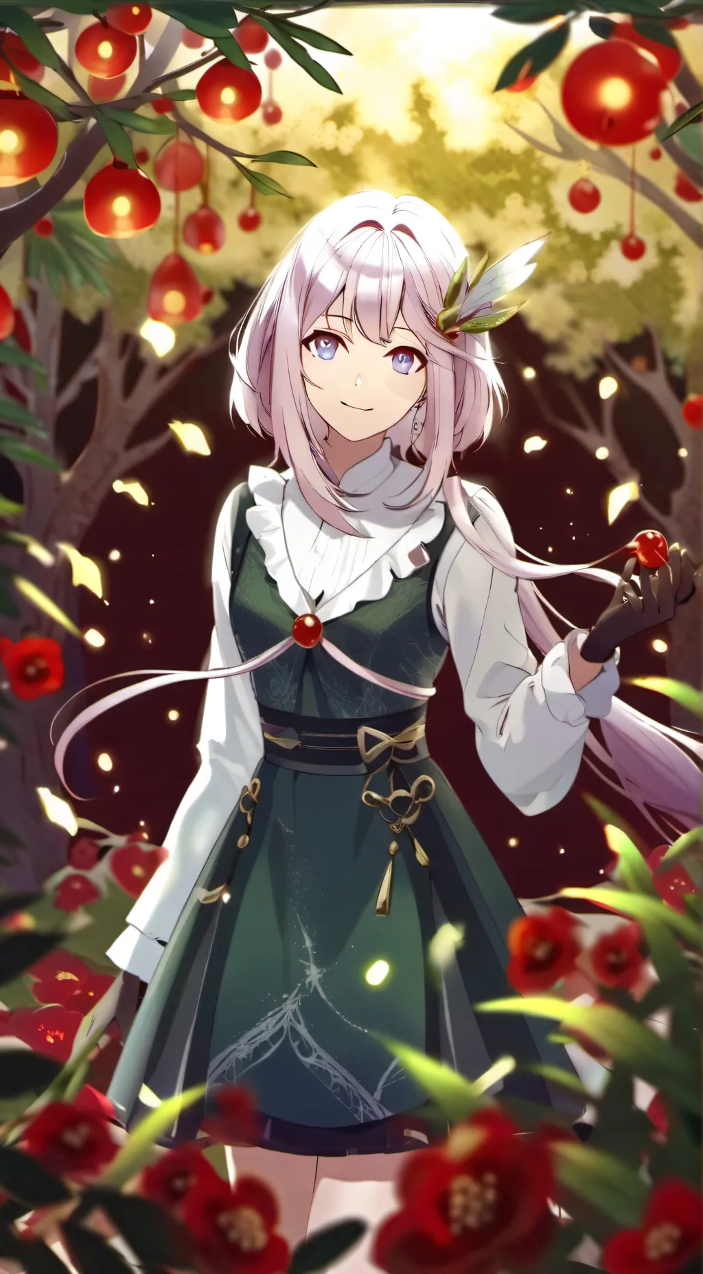 ai character: AURORA namorada  background