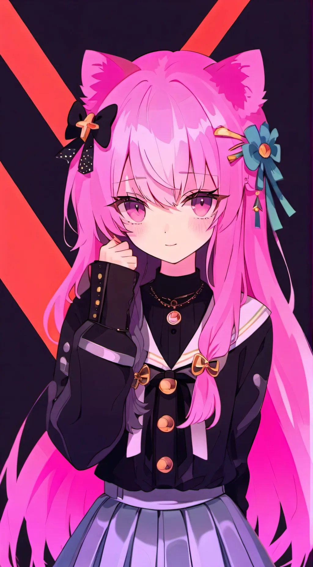 ai character: Nekotina background