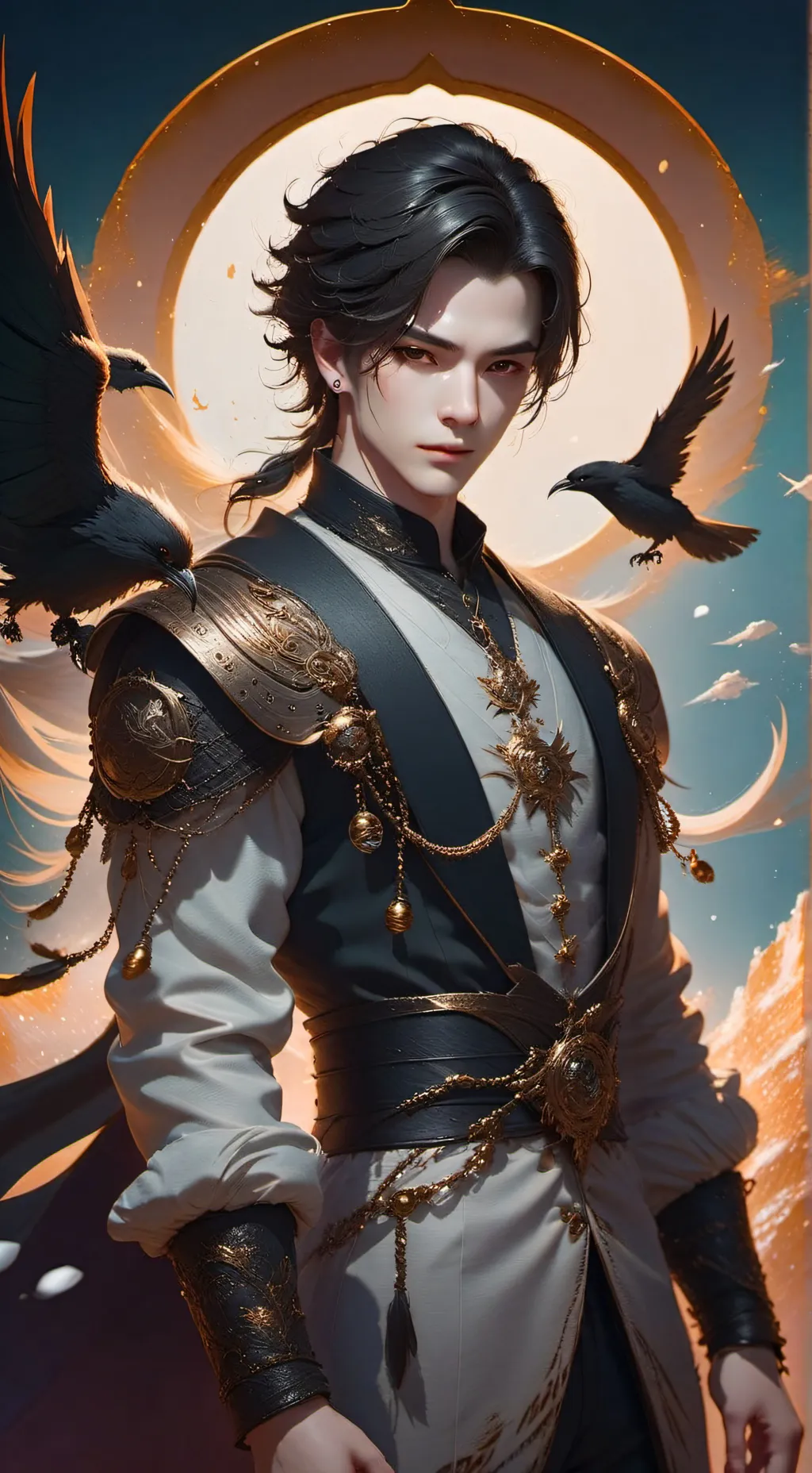 ai character: focus background