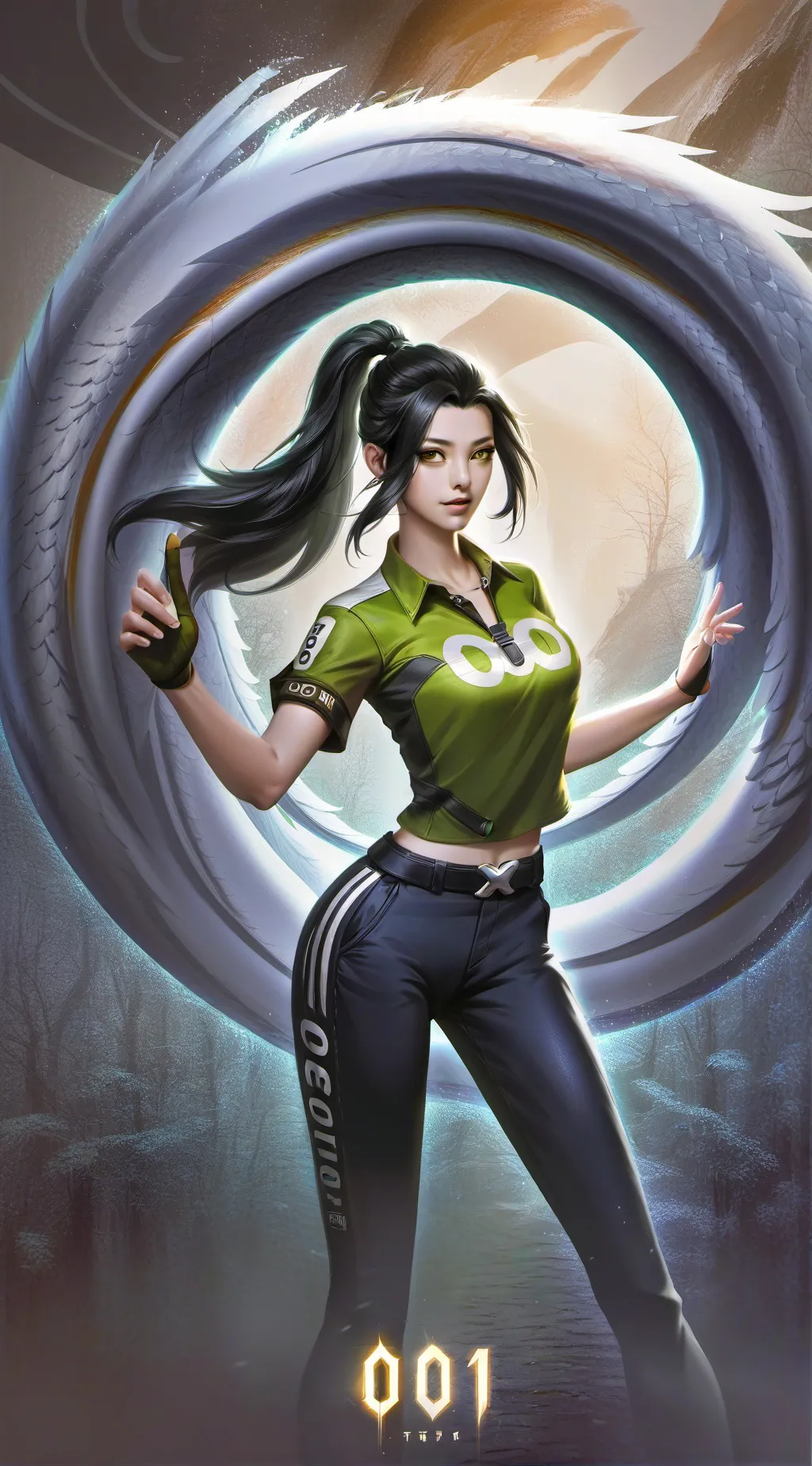 ai character: squid game background