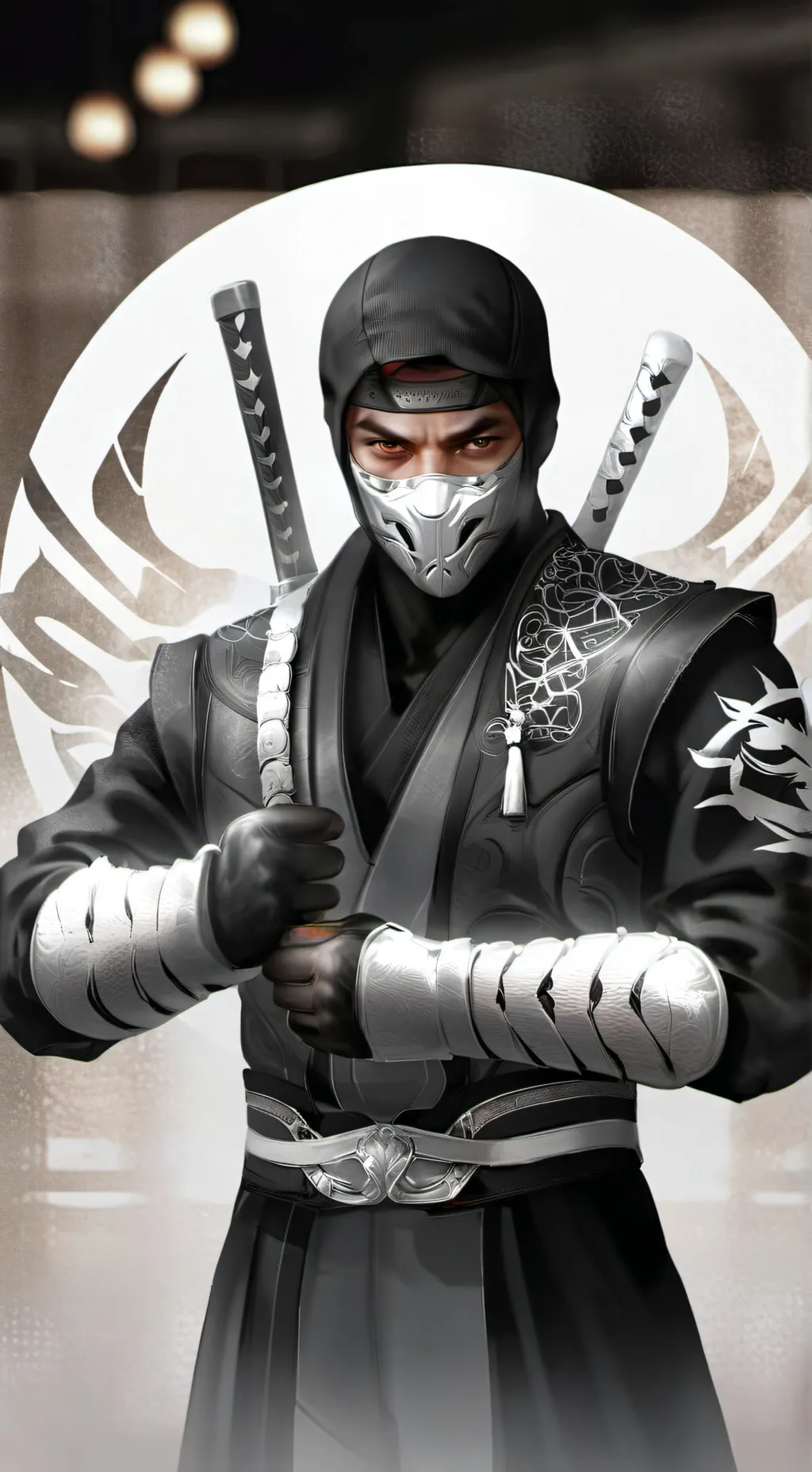 ai character: Smoke ￼ background