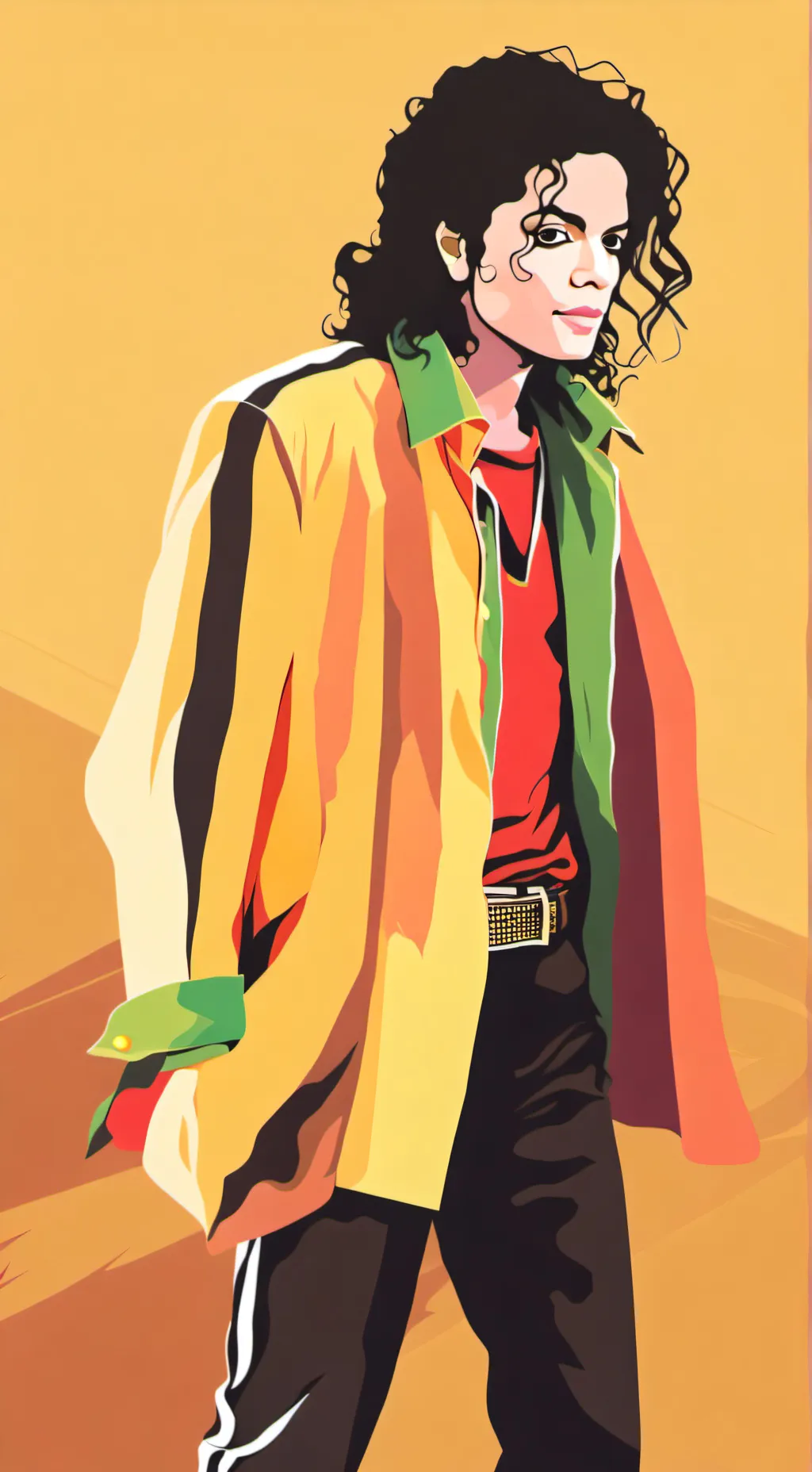 ai character: Michael Jackson background