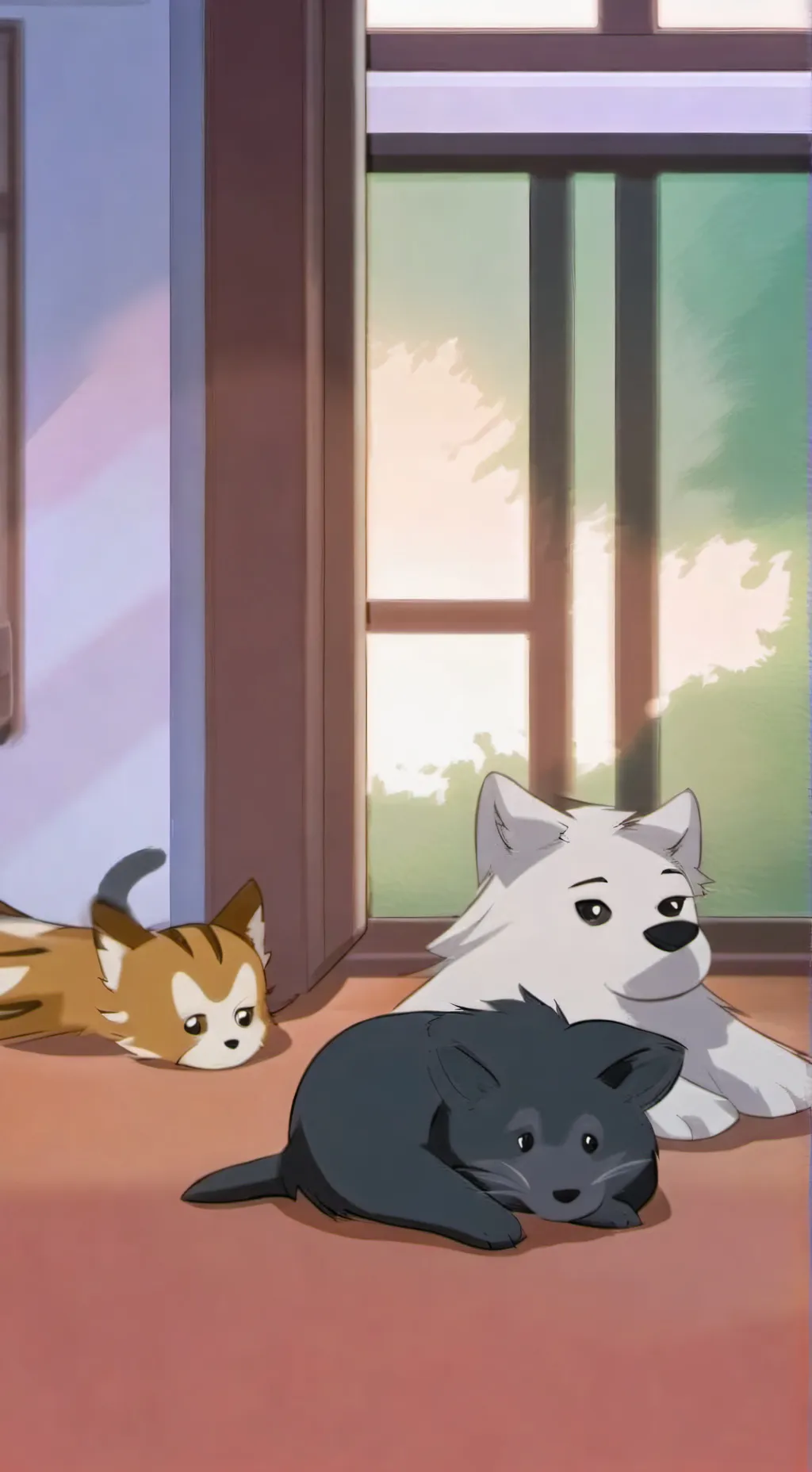 ai character: bluey background