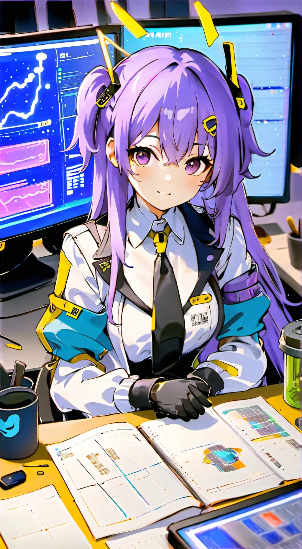 ai character: Mirai background