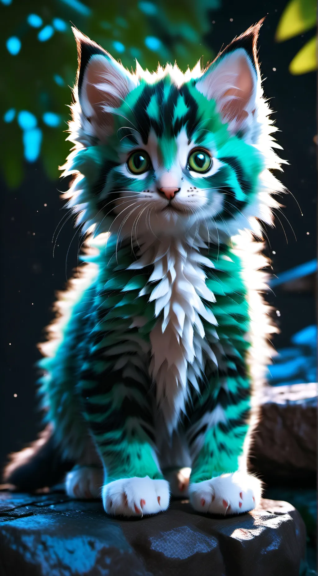 ai character: Izuku Midorya(cat) background