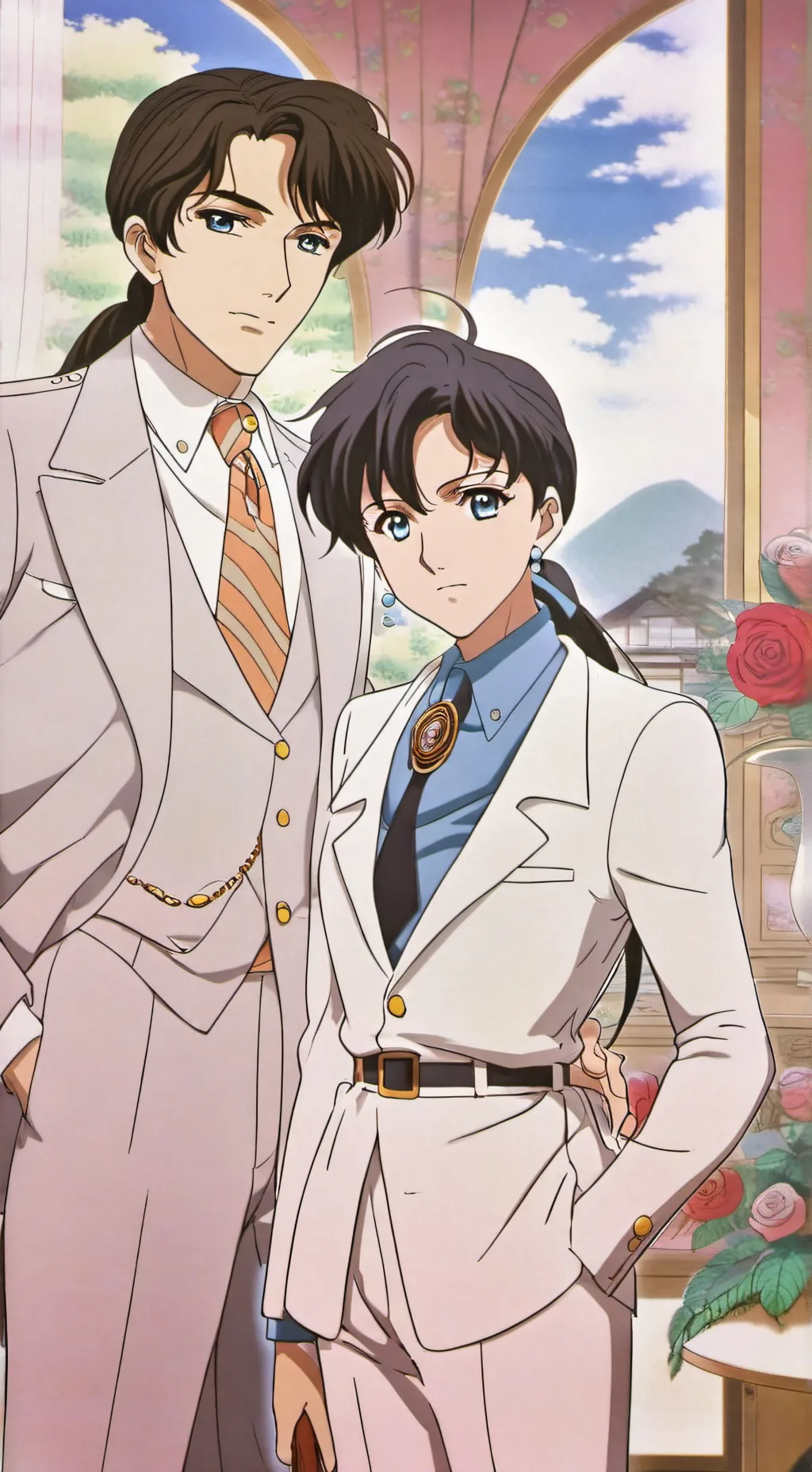 ai character: sailor starlights  background