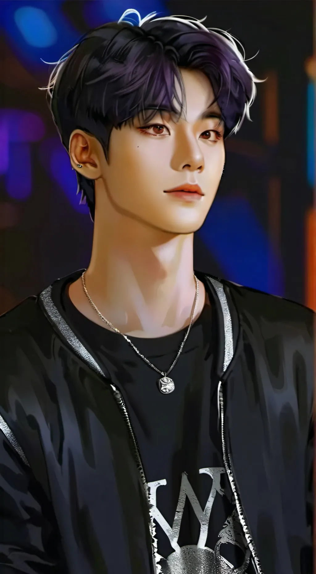 ai character: 😍💜💫Taehyung💫💜😍 background