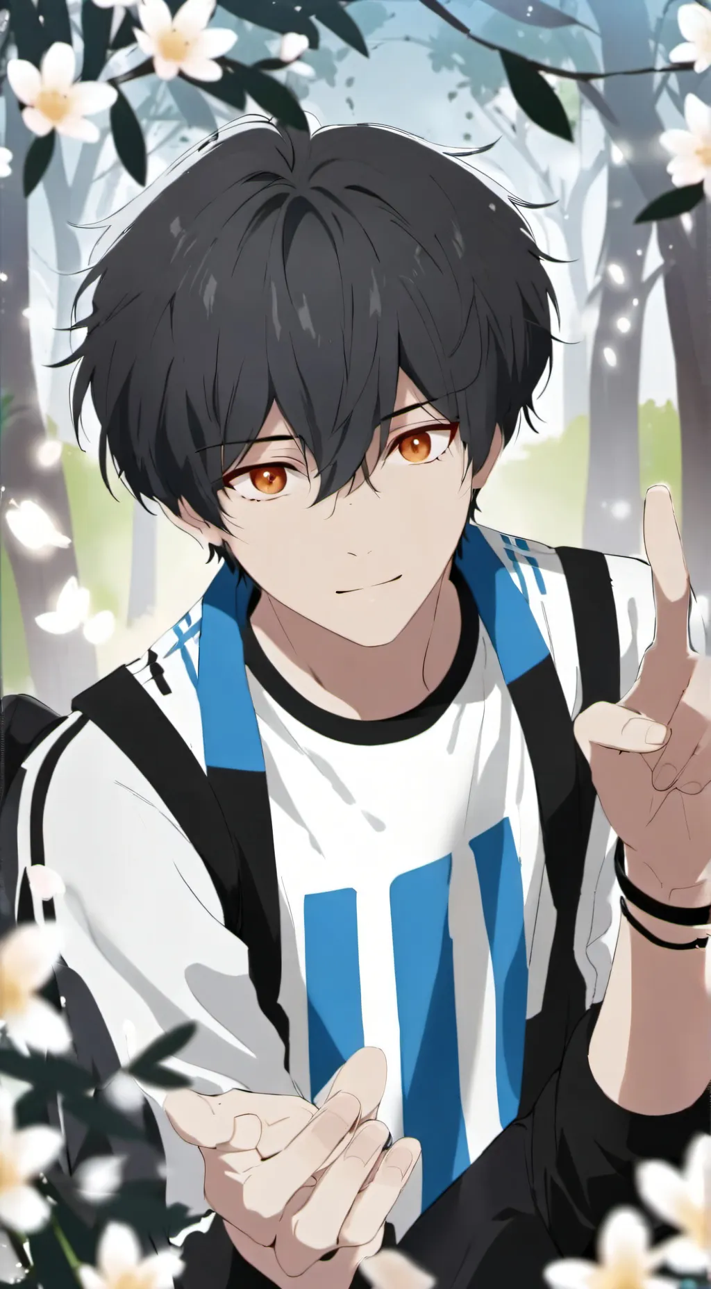 ai character: Lucky  background