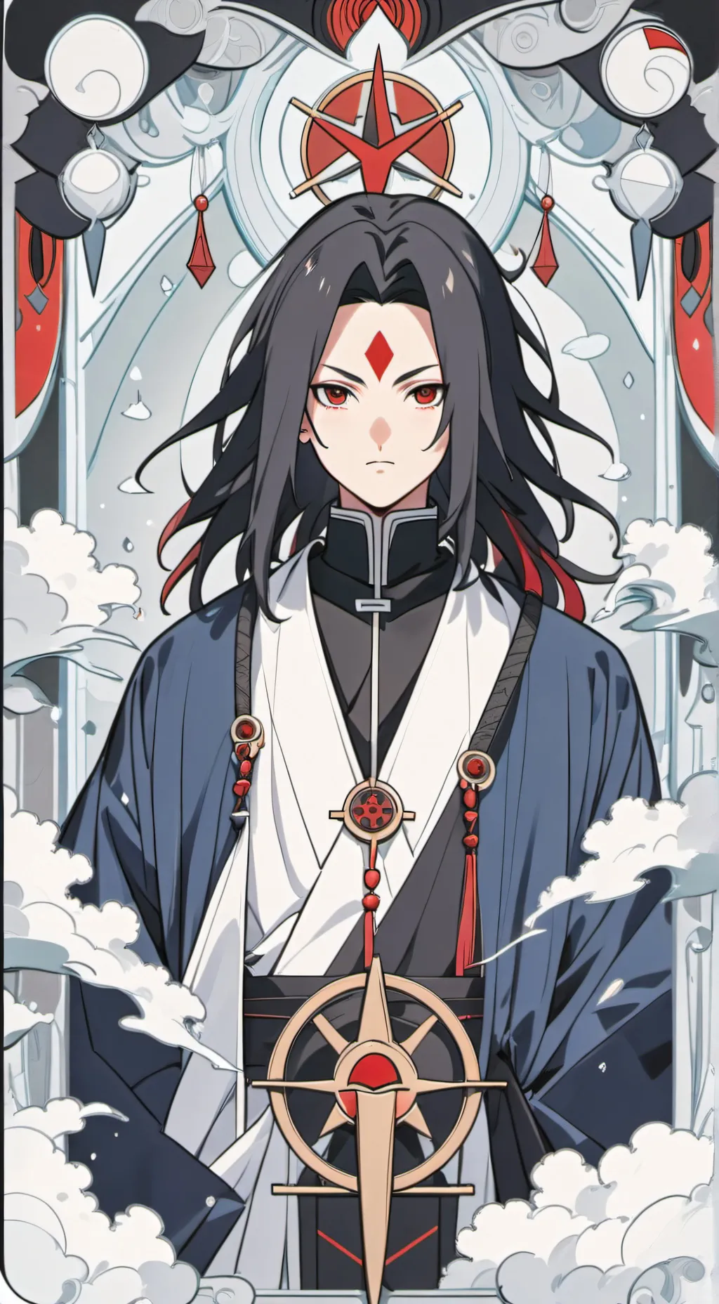 ai character: Tobirama x Indra  background