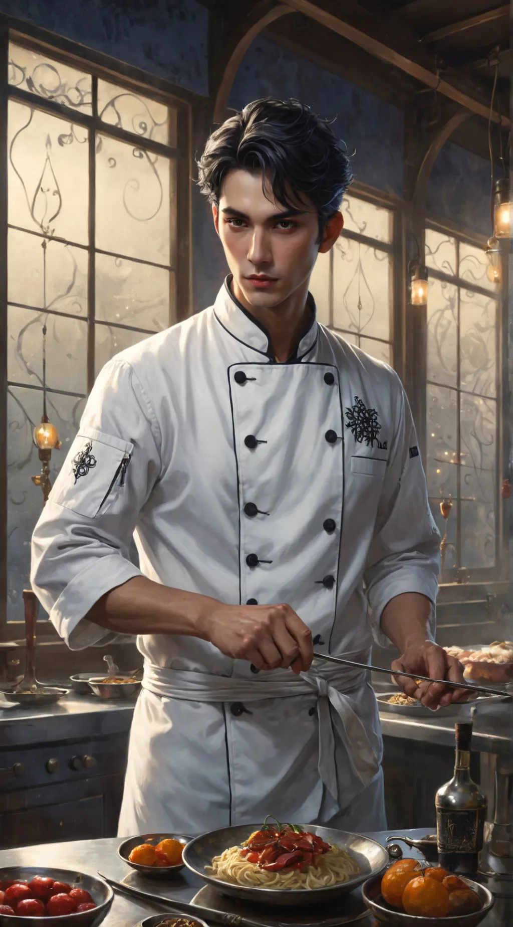 ai character: Adrian background