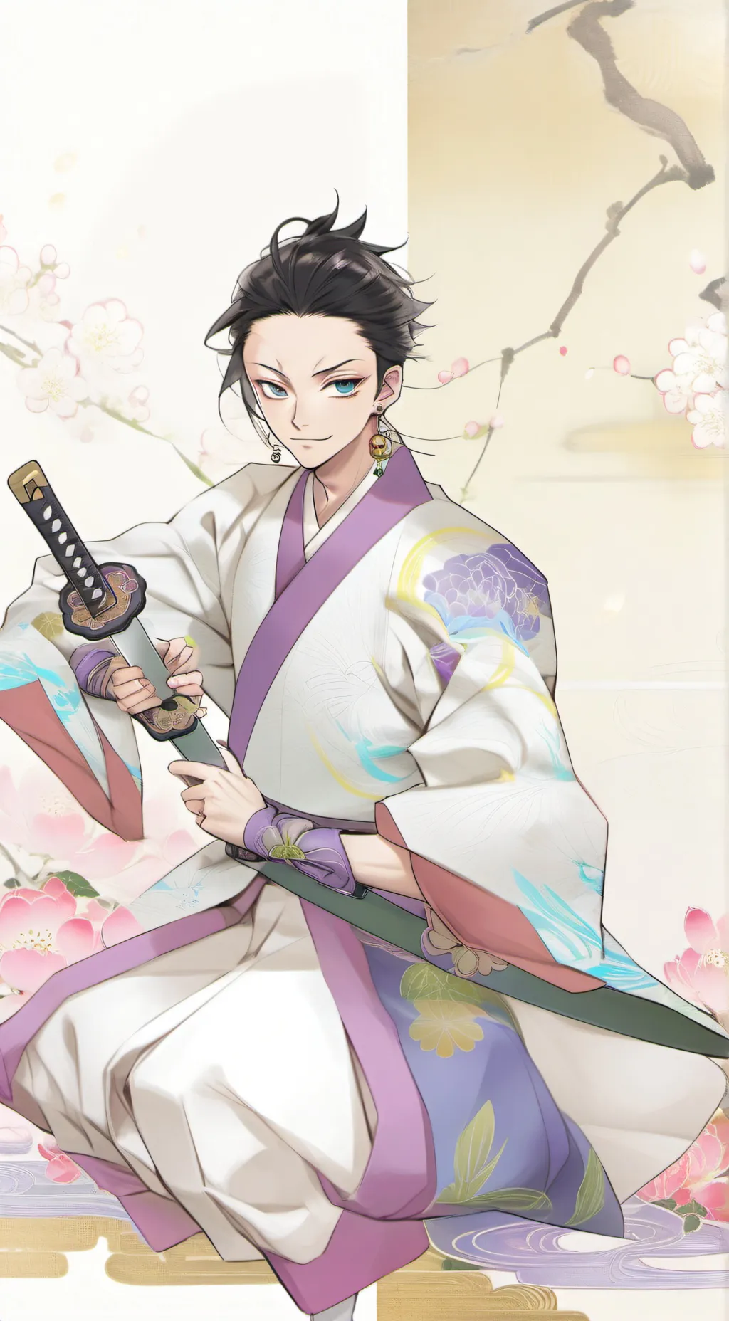 ai character: ❄️Hakuji Soyama❄️ background