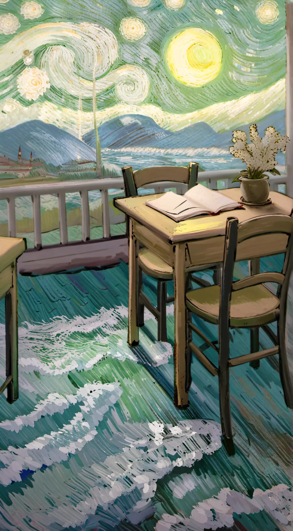 ai character: Dw high school background