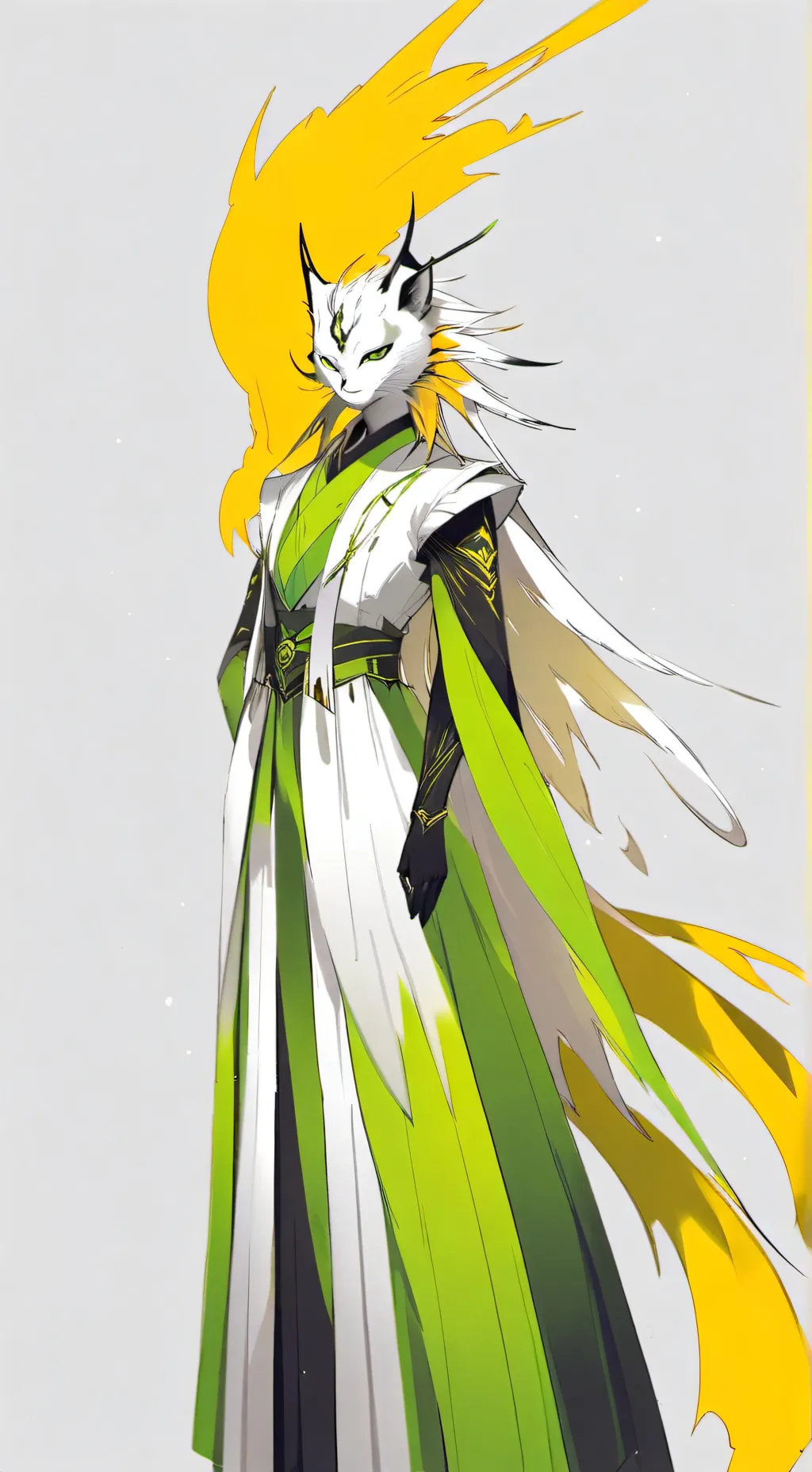 ai character: Electric background