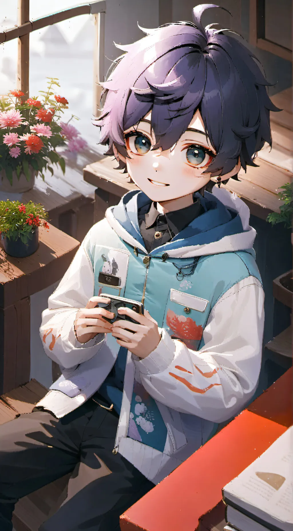 ai character: Adrien background