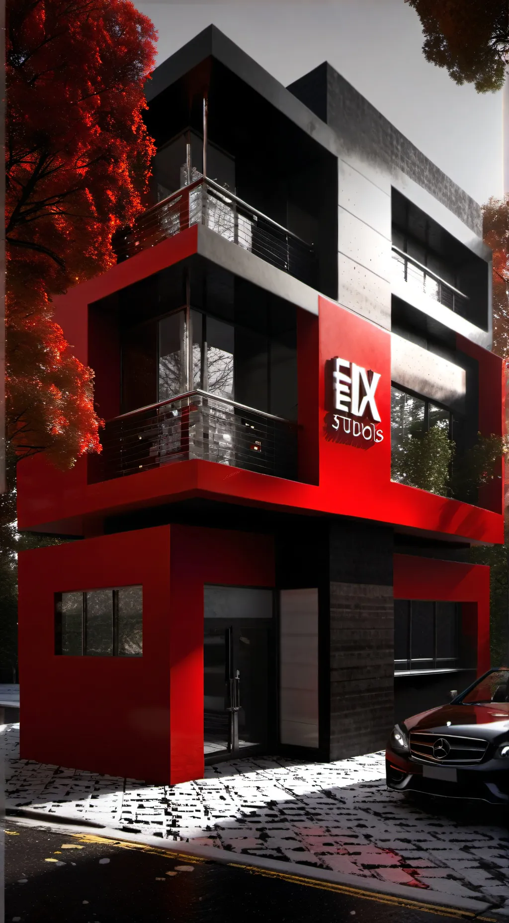 ai character: ENX studios future background