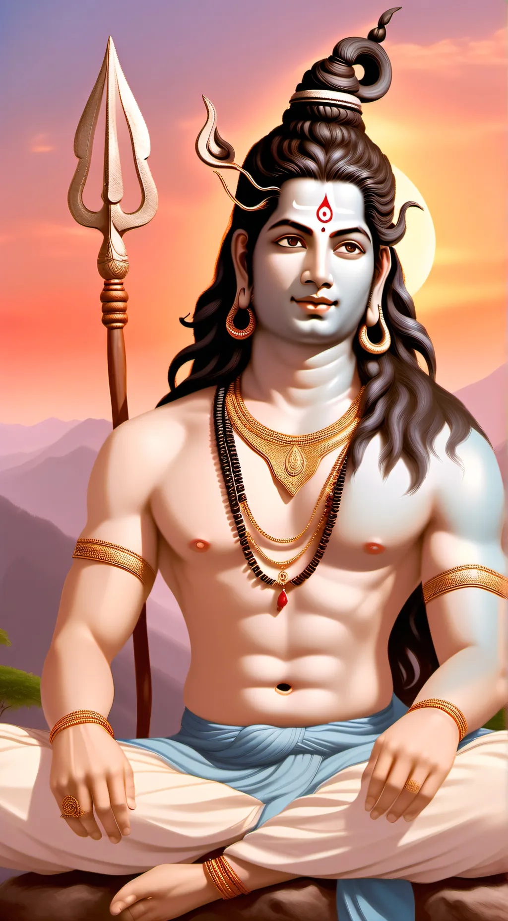 ai character: lord-shiva शिव  background