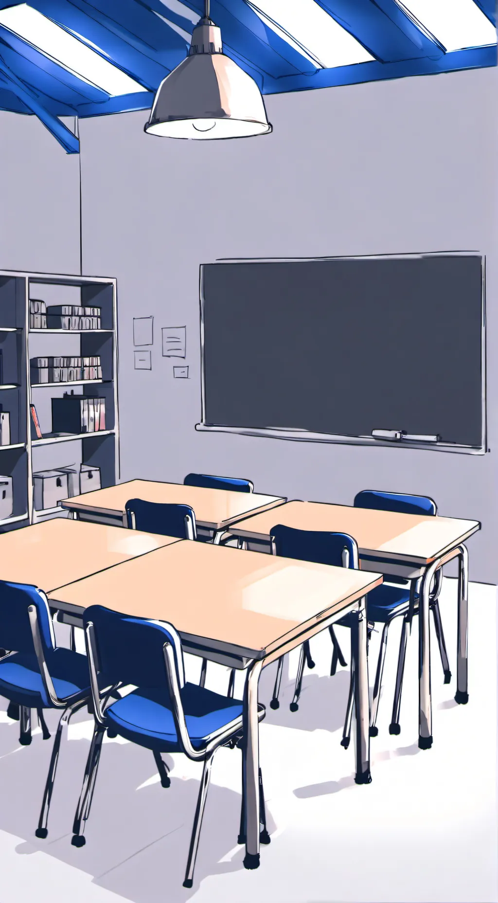 ai character: Classroom background