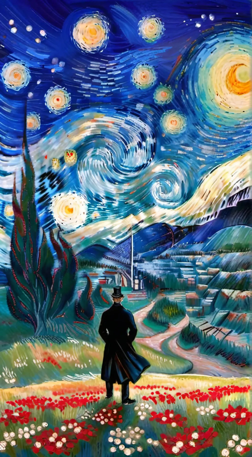 ai character: Léonard de vinci background