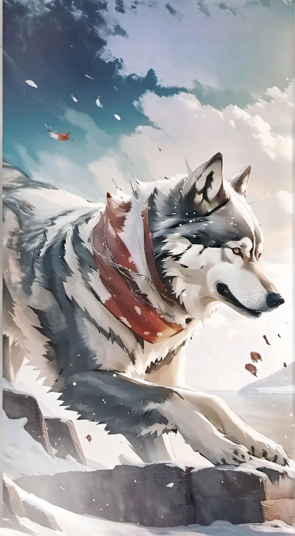 ai character: волк-wolf background