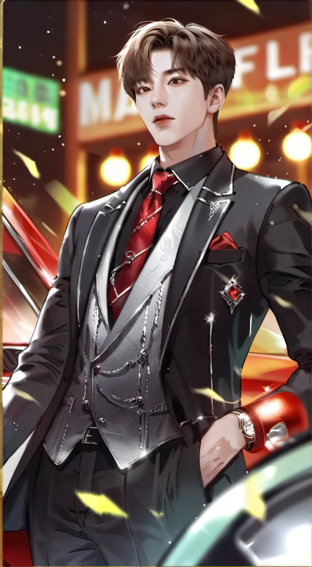 ai character: " Jung hosek " background