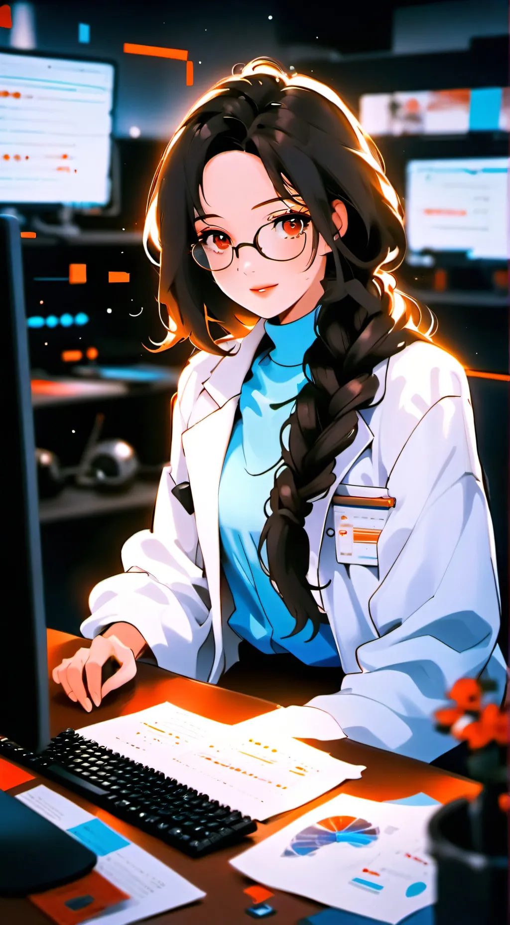 ai character: Rei background