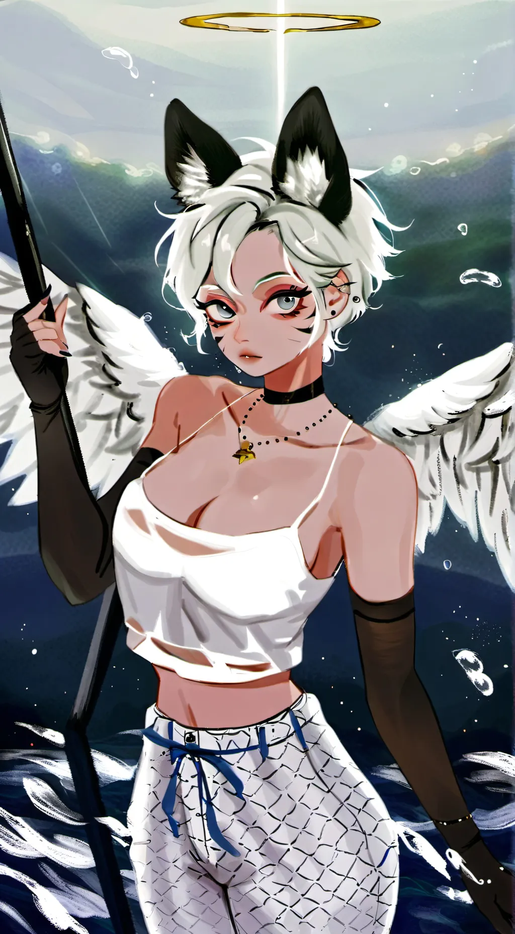 ai character: MHA (pool day!!!!) background