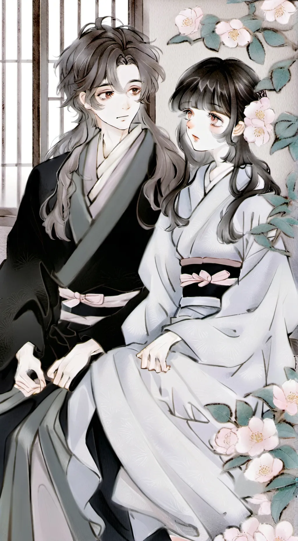 ai character: 🥀☄️ muichiro x tn🥀 background