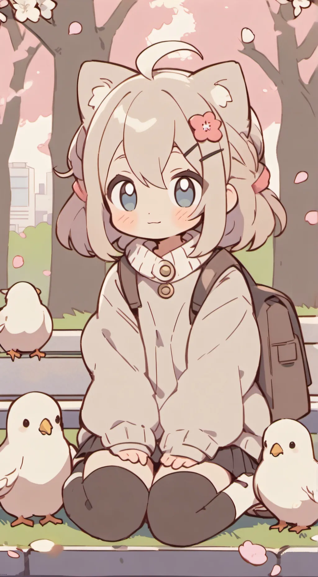 ai character: neko background