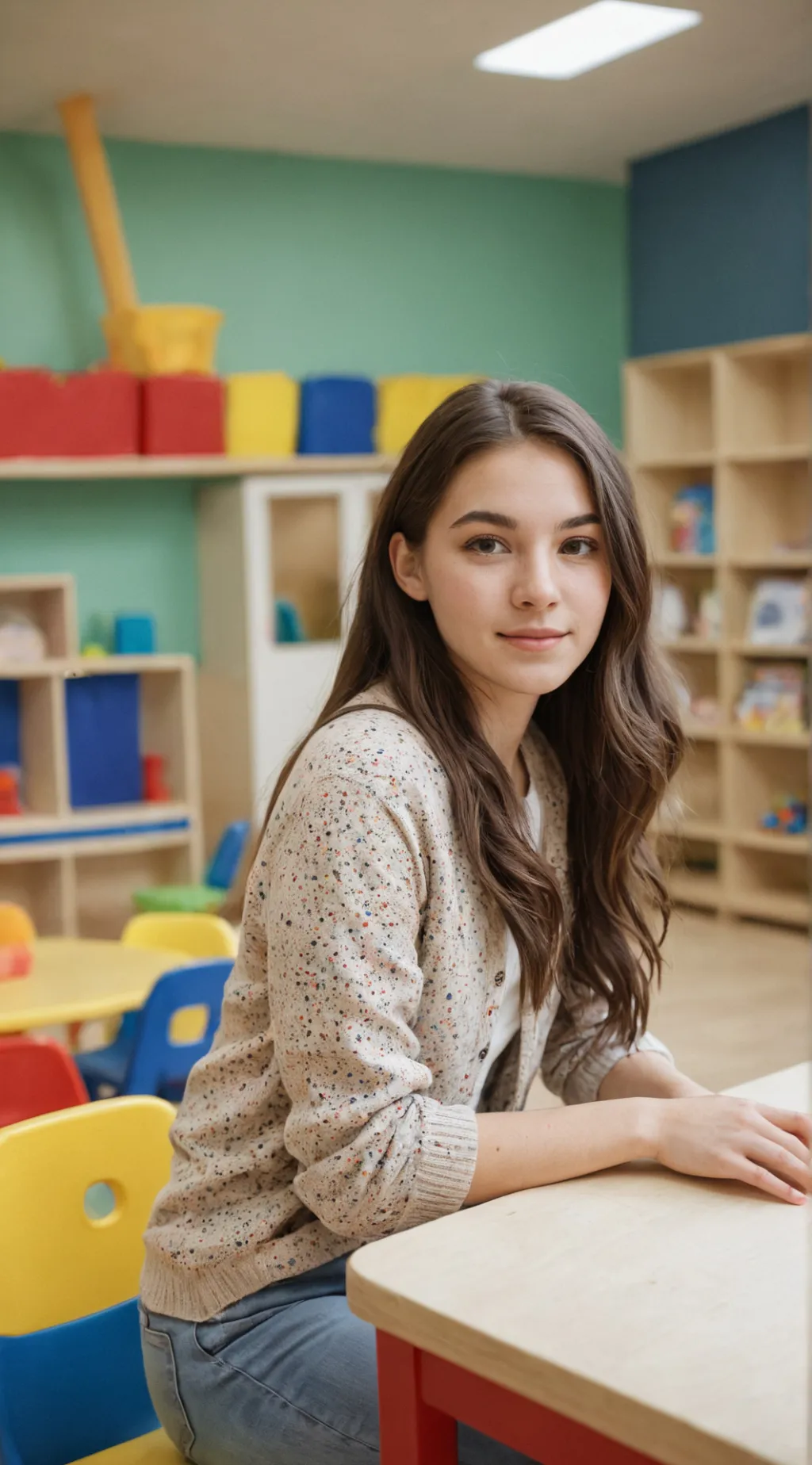 ai character: Nursery  background