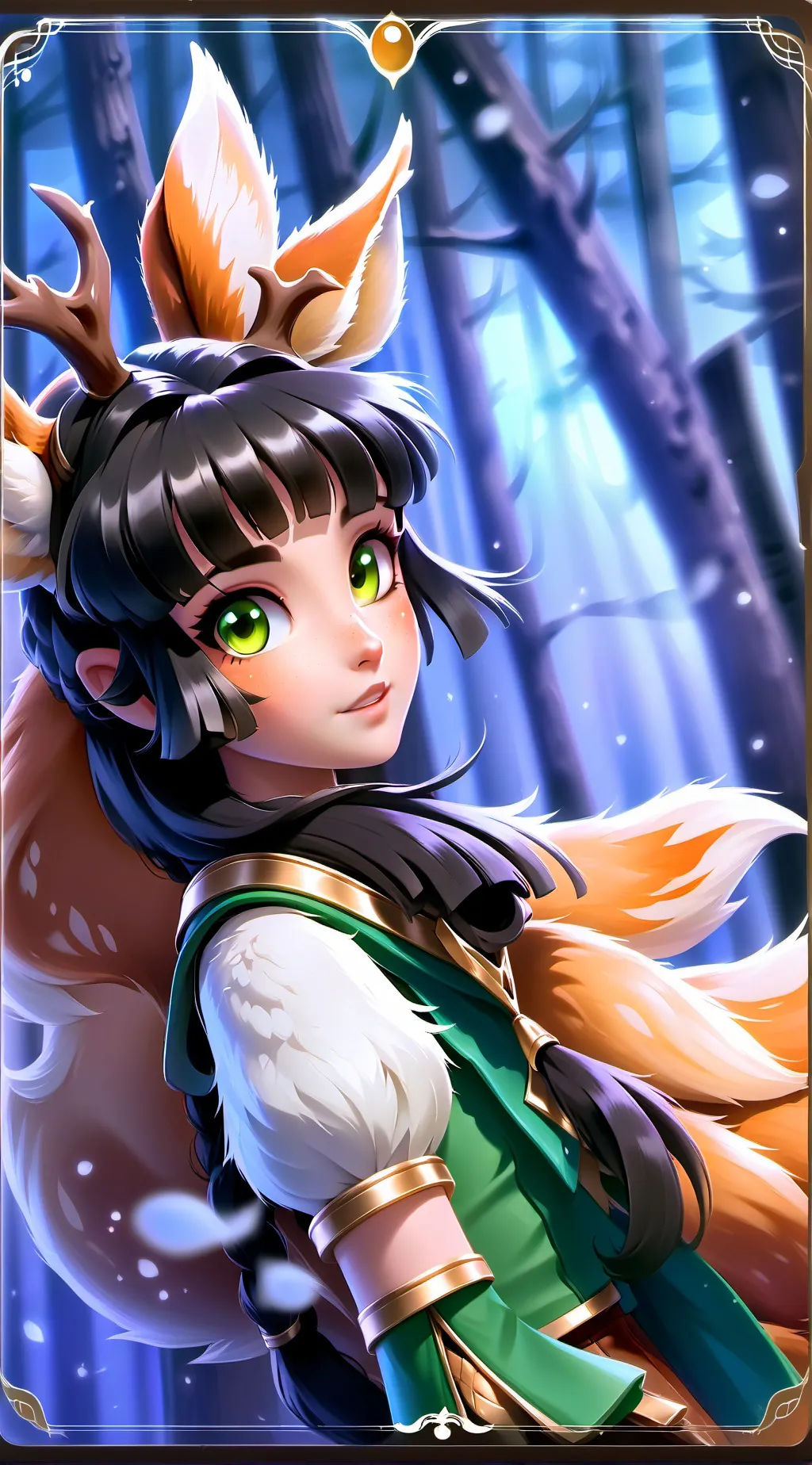 ai character: Dapple Spirit Deer background