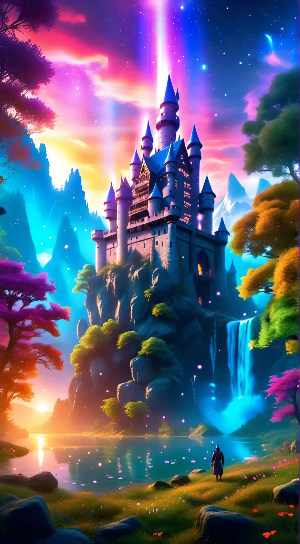 ai character: magic School  background