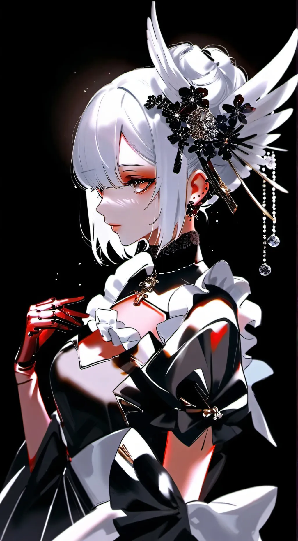 ai character: you kind maid^^ background