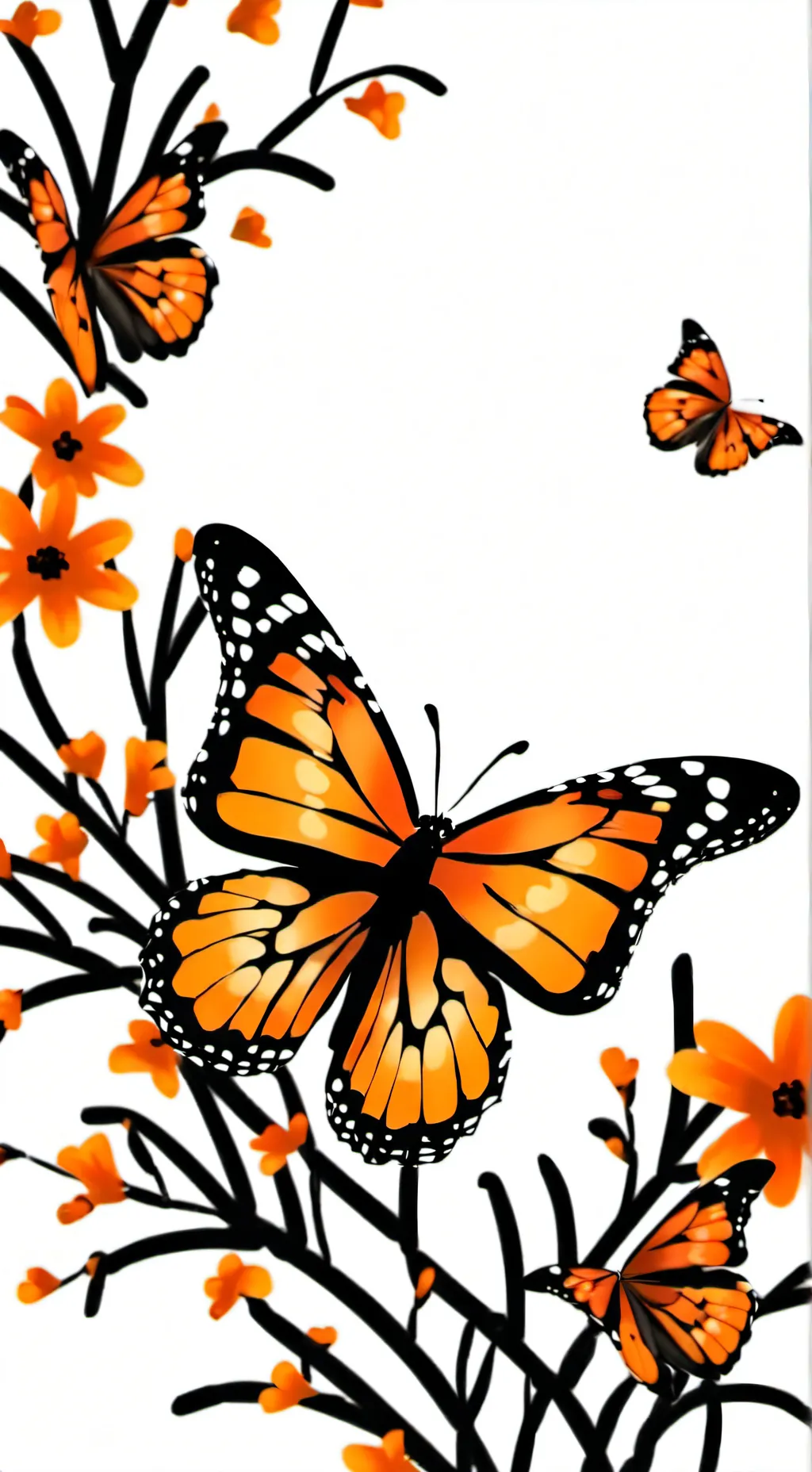 ai character: 🦋mariposa 🦋 background