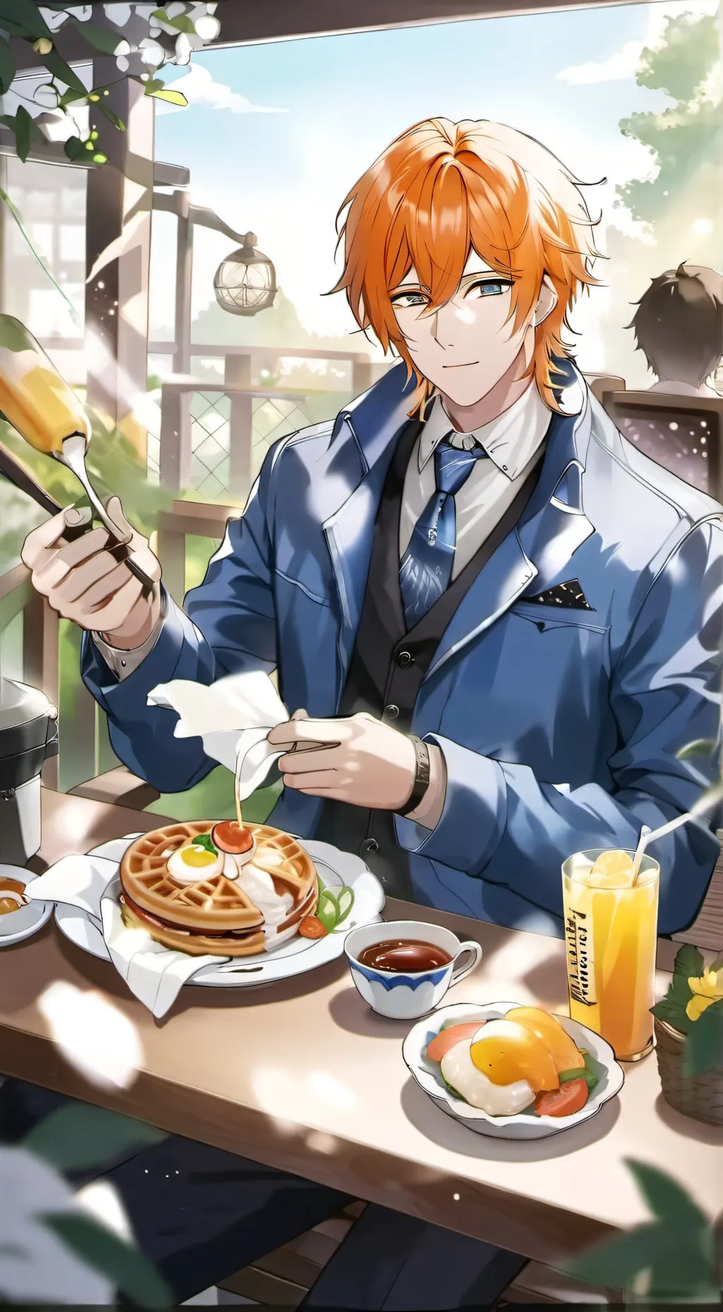 ai character: CaseOh background