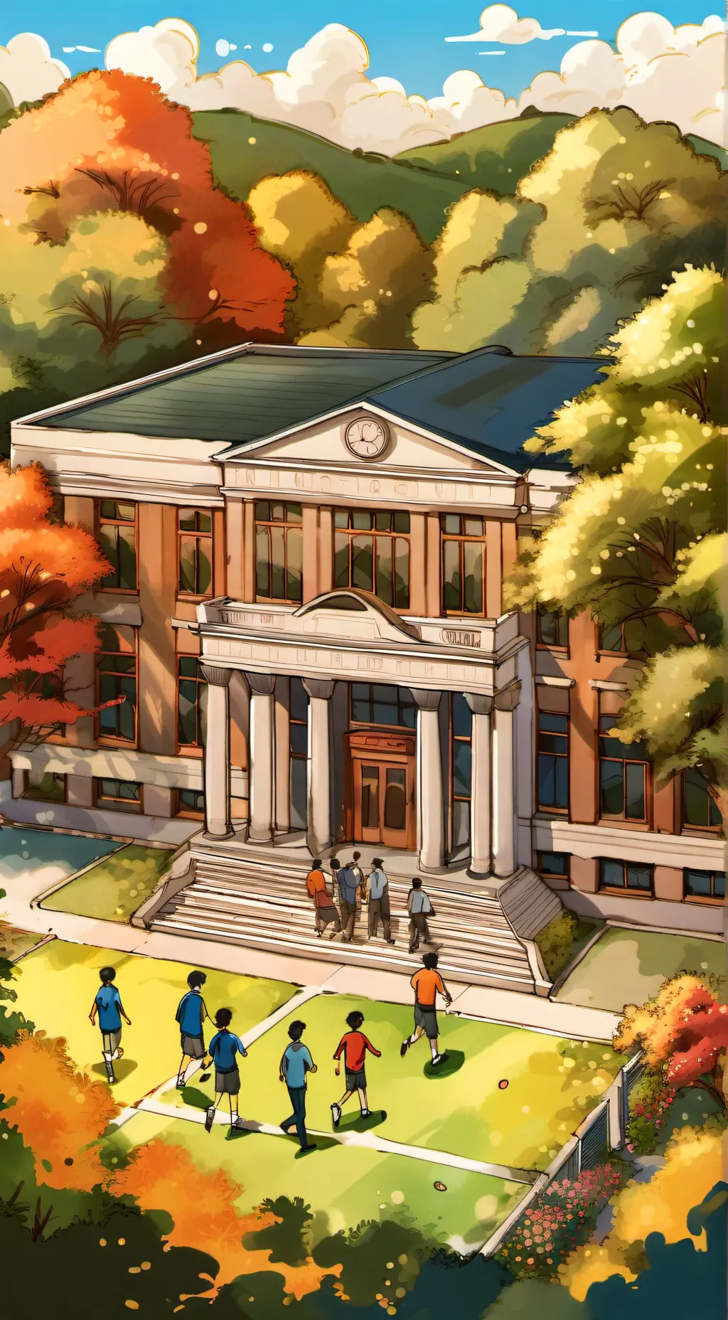 ai character: school hate background