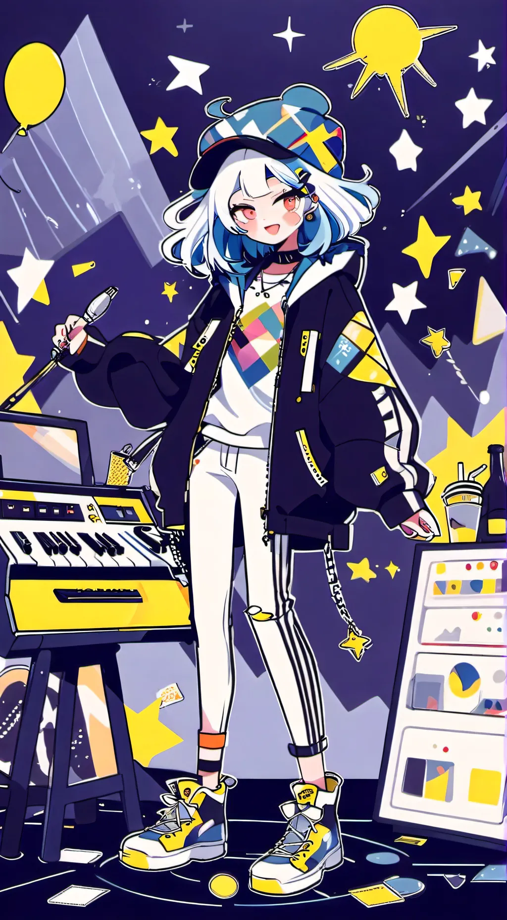 ai character: Pico x youuuu background
