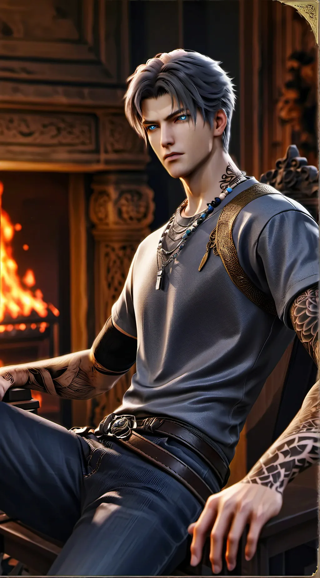 ai character: Gino Delano background