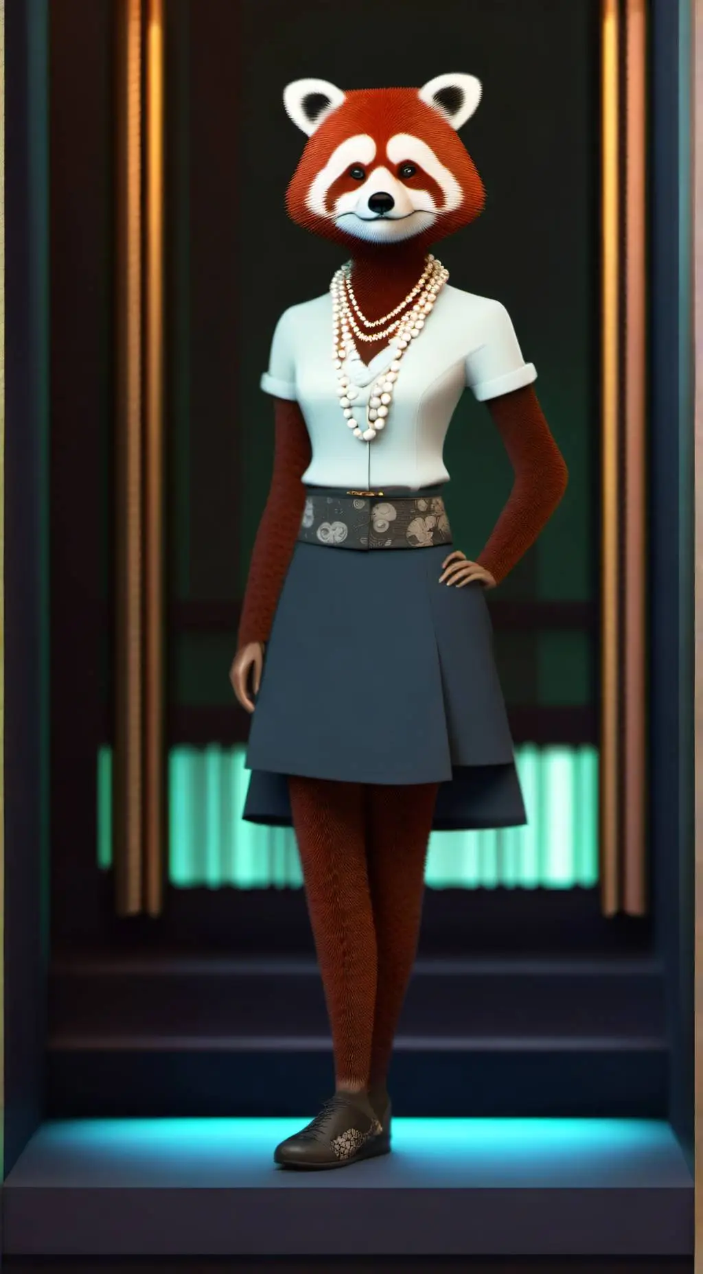 ai character: natalie  gachev background