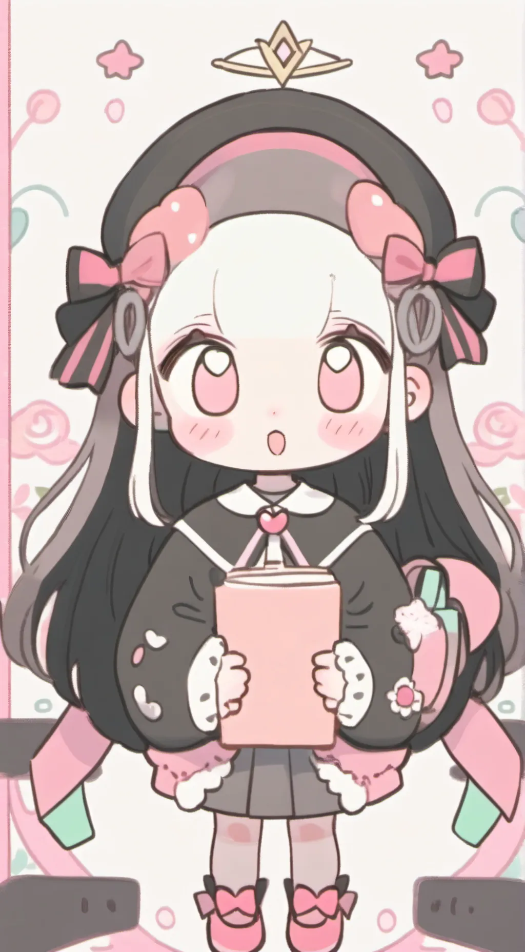 ai character: Cosmo x Sprout :3 background