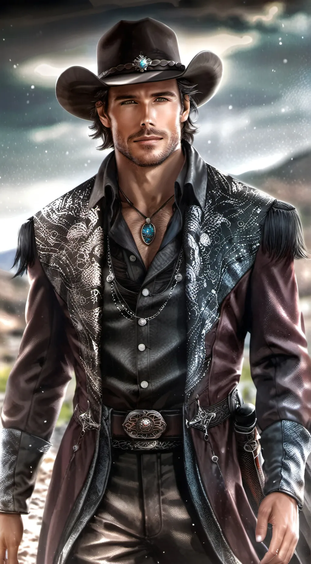 ai character: Rider Easton  background