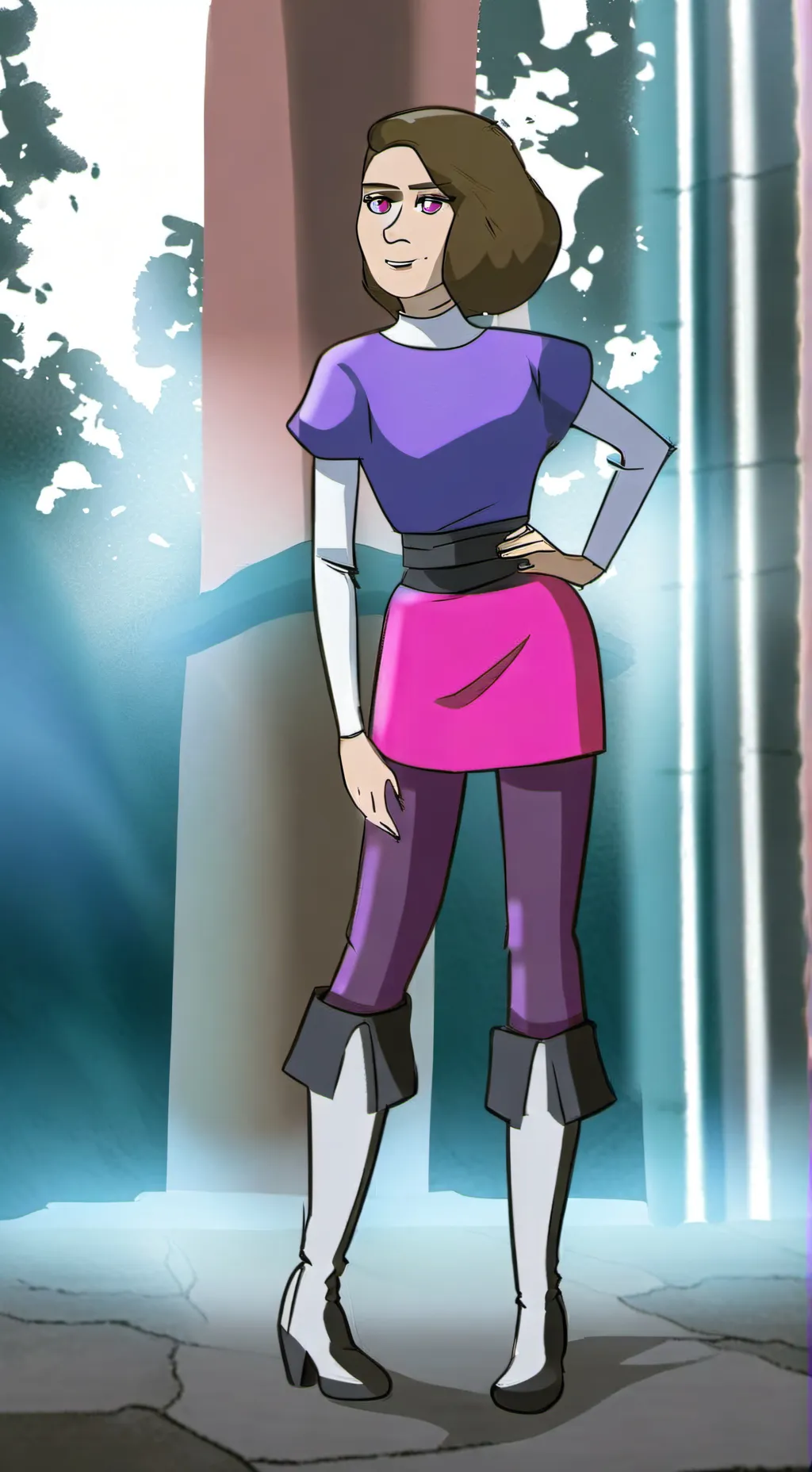 ai character: morning background